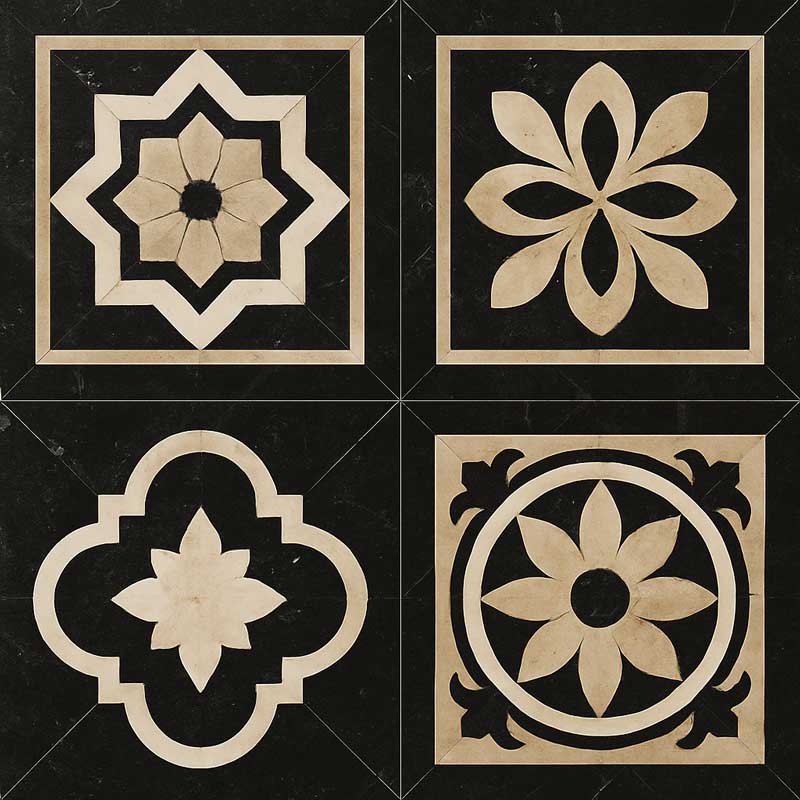 تزئینات سنگی 2 معرق سنگی